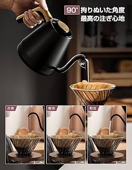 Amazon | HAGOOGI (ハゴオギ) 電気ケトル 0.8L コーヒー
